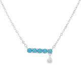 Collar Circonia Con Corazón Colgante Blancos