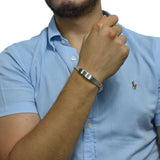 Esclava Eslabón Tres-Uno De Plata