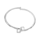 Gargantilla Plata Cubos 40 cm