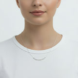 Collar Cadena de Plata con Bolitas