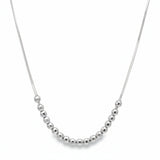 Collar Cadena de Plata con Bolitas