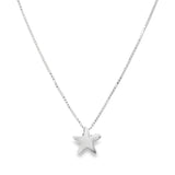 Collar Eslabón de Cubo con Dije Estrella