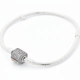 Pulsera Para Dijes con Broche de Circonias