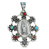 Medalla de la Virgen de Guadalupe con Perlas Perla