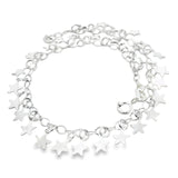 Tobillera de Plata de Estrellas
