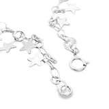 Tobillera de Plata de Estrellas