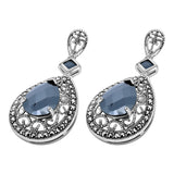 Arete Marquesita Colgante Rojo