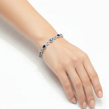 Pulsera de Piedra Natural Ovalo Con Circonia