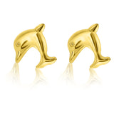 Arete Oro Delfin Sencillo