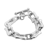 Pulsera Electroformado De Plata 18 CM