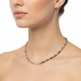 Collar de Plata con Piedras Tourmalinas