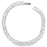 Pulsera Circonia de Rombos Blanco