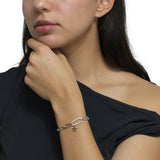 Pulsera De Circonias Con Dije de Estrella