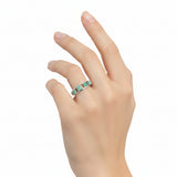Anillo Con Piedra Esmeralda Natural 8