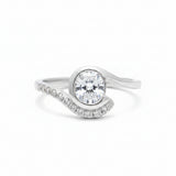 Anillo Solitario de Circonia