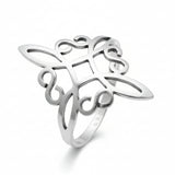 Anillo Nudo de Bruja de Plata 7