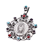 Medalla De Flor De La Virgen De Guadalupe