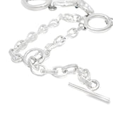 Collar Oval de Plata Lisa