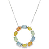 Collar Aster de Zafiro Multicolor Multi Zafiro