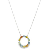 Collar Aster de Zafiro Multicolor