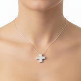 Dije De Plata Cruz Grande