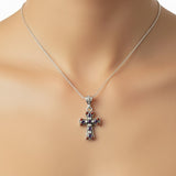 Cruz de Plata con Piedras