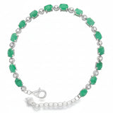Pulsera Con Piedras Preciosas Esmeralda