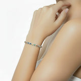 Pulsera Iris de Zafiro Multicolor