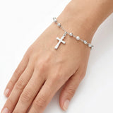 Pulsera de Plata tipo Rosario