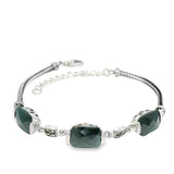 Pulsera de Marquesita y Circonia Rojas