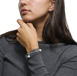 Pulsera De Clip Con Perlas