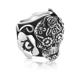 Anillo Oxidado De Calavera #7