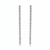 Aretes Largos Con Circonia