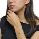 Pulsera De Plata Con Circonias