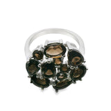 Anillo Piedras Preciosas Smoke Stone