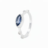 Anillo de Plata con Circonia Ovalo
