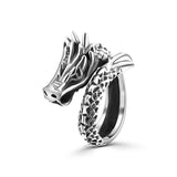 Anillo Dragón De Plata #7