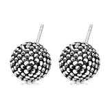 Aretes De Esfera Granulada