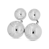 Aretes De Bola Con Esfera Colgante