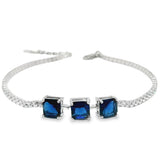 Pulsera de Circonia Azul