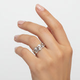 Anillo de Plata Circulos de Circonia 5