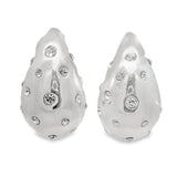 Aretes De Lágrima Electroformado Con Circonias Incrustadas