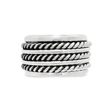 Anillo Triple Trenza 7