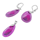 Juego De Plata Y Cristal Fiusha