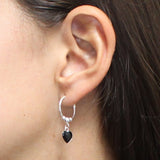 Arracada Plata con Corazón