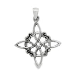 Dije de Plata de Nudo de Bruja