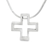 Cruz Suiza De Plata Silueta