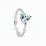 Anillo Dalia de Aguamarina