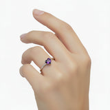 Anillo Dalia de Amatista