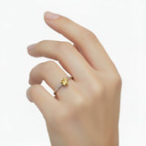 Anillo Dalia de Citrina